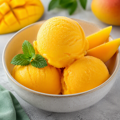 Mangový sorbet