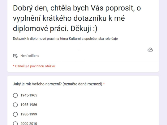 Dotazník