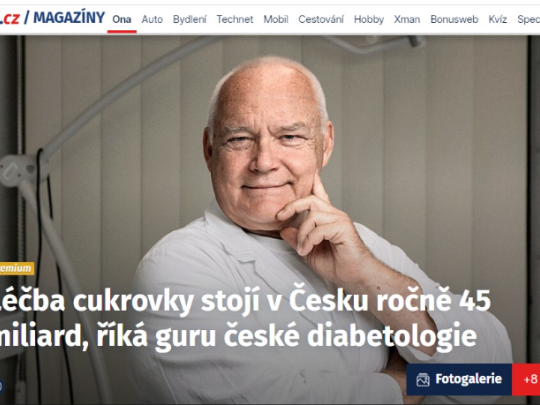 Léčba cukrovky stojí  v Česku ročně 45 miliard, říká guru české diabetologie