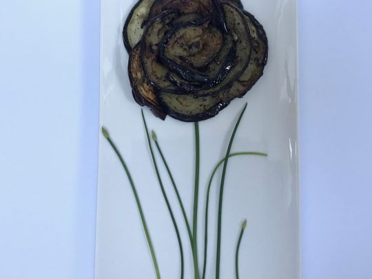 Pečený lilek - černá růže