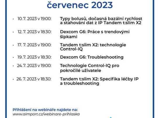Program webinářů červenec - A.Import.cz