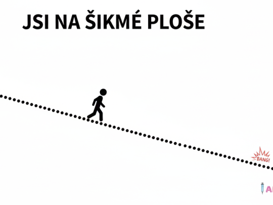 Jsi na šikmé ploše