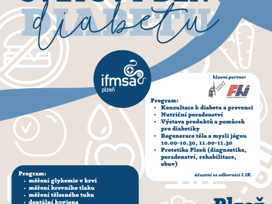 IFMSA Plzeň: Světový den diabetu